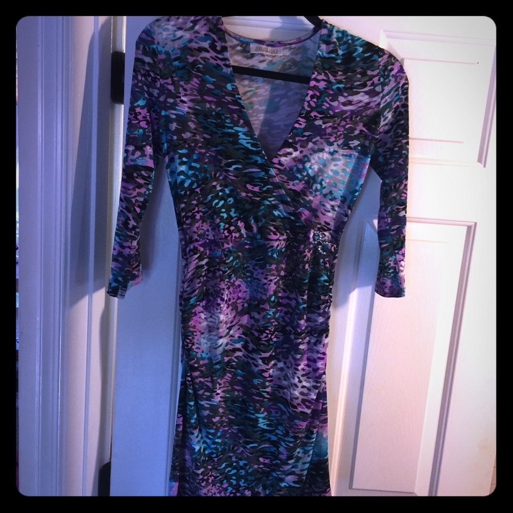 Jennifer Lopez wrap dress